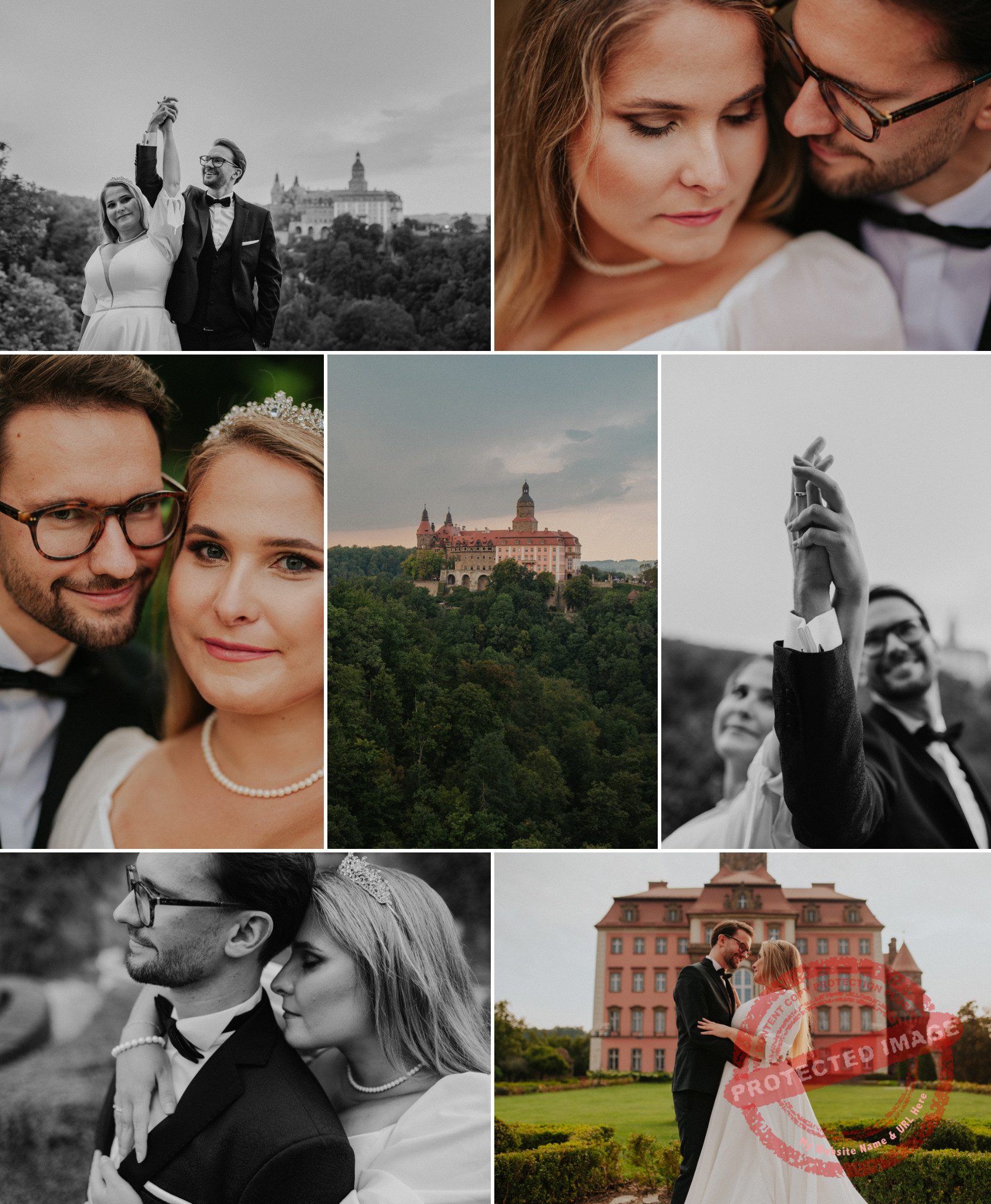 Aleksandra + Michał | Sesja ślubna Zamek Książ