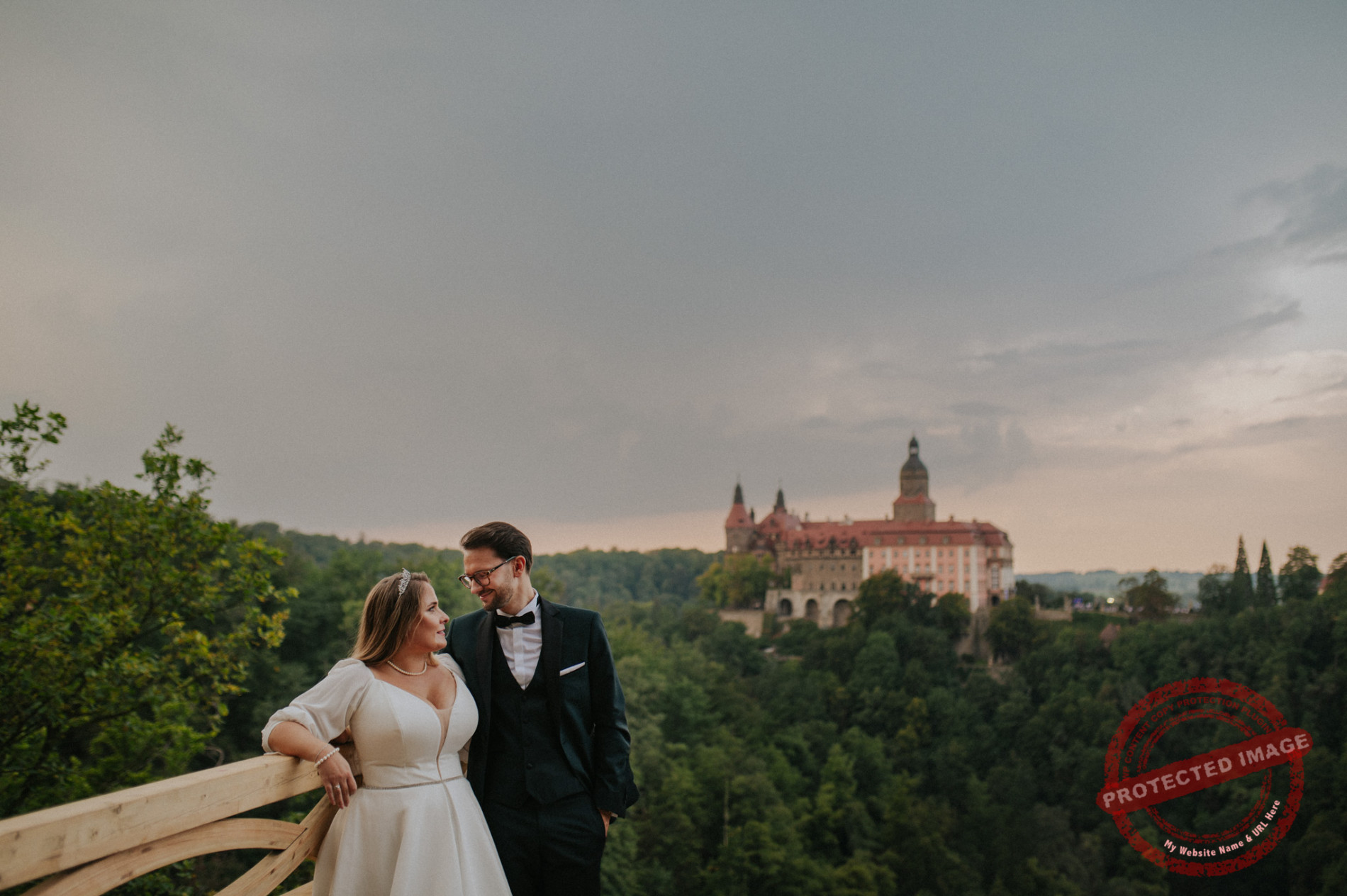 Aleksandra + Michał | Sesja ślubna Zamek Książ